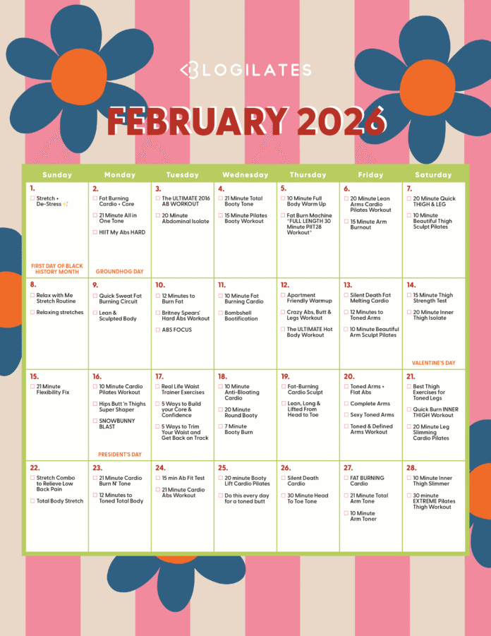 Are You Prepared for the Blogilates February 2026 Workout Calendar?